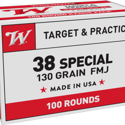 WINCHESTER USA 38SPL 130GR FMJ 100RD BX