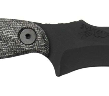HALF FACE BLADES EXTREMIS 3.5" BLADE, 7.5"OA, S45VN STEEL, ARMOR BLK, GRAY MICARTA GRIP