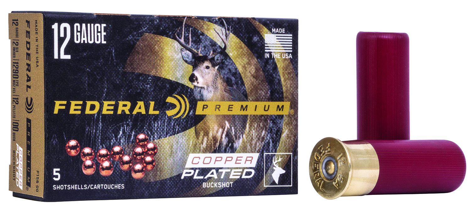 FEDERAL 12GA 3" MAG. 41 PELLETS-4 BUCK 5 RD/BX 50 BX/CS