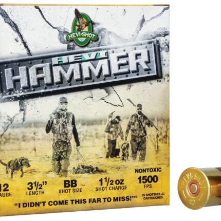 HEVI-SHOT HEVI-HAMMER 12GA 3IN 1-1/4OZ BB 25 RD/BX 10 BX/CS
