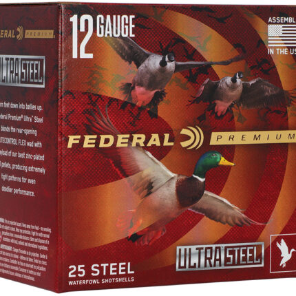 FEDERAL 12GA 3 1/2" 1 1/2OZ  2 & 4 1500 FPS "ULTRASTEEL"  25 RD/BX 10 BX/CS