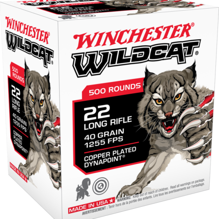 WINCHESTER 22 LR WILDCAT DYNAPOINT CP 40 GR 500 RD/BX 10 BX/CS