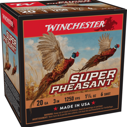 WINCHESTER SUPER X PHEASANT 20 GA 3" #6  HB 1-1/4 OZ 25 RD/BX 10 BX/CS