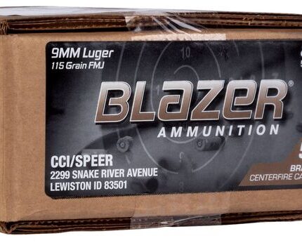 BLAZER BRASS 9MM 115G FMJ 500RD CASE