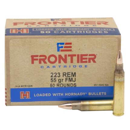 FRONTIER® 223 REM 55 GR FMJ (50 - ORIENTED) 50RD/BX 10BX/CS