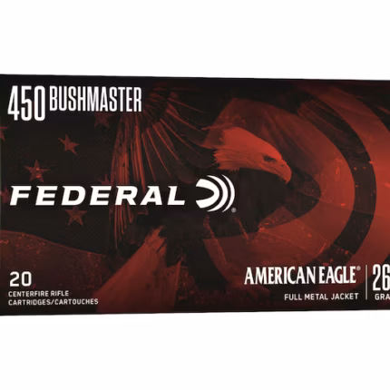 FEDERAL 450 BUSHMASTER 260GR AMERICAN EAGLE FMJ 20RD/BX 10BX/CS