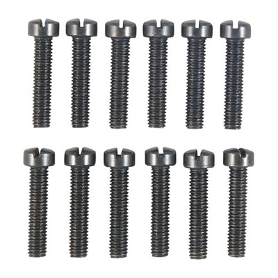 12-28X1'' SLOTTED FILLISTER HEAD SCREWS 12 PACK