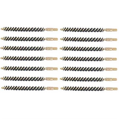 HEAVY WEIGHT NYLON RIFLE BRUSH 22 CALIBER CENTERFIRE 12 PACK