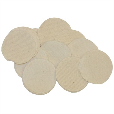 HEAVY DUTY COTTON ROUND PATCHES, 2''/.40-.50 CAL, 1000 PACK