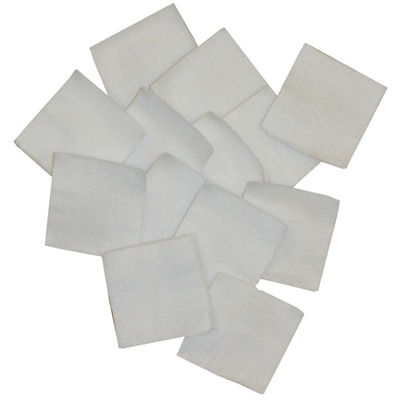 SQUARE COTTON PATCHES, 1.375'', .22-.270 CALIBER, 1000 PACK