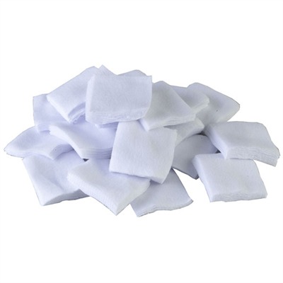 SQUARE COTTON PATCHES, 1.75'', 7MM/9MM, 1000 PACK