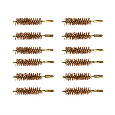 DOUBLE-TUFF BRONZE RIFLE BRUSH 54 CALIBER 12 PACK