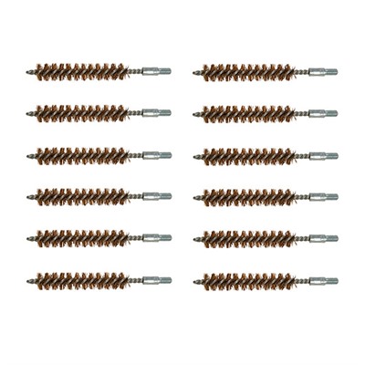 DOUBLE-TUFF BRONZE RIFLE BRUSH 35-38 CALIBER 12 PACK