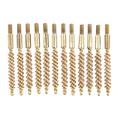 SPECIAL LINE BRASS RIFLE BRUSH 17 CALIBER 5-40 TPI 12 PACK