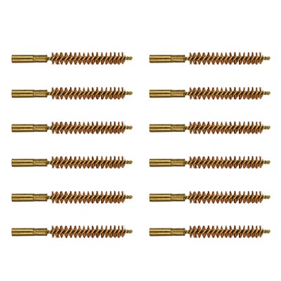 SPECIAL LINE DEWEY BRUSH, BRONZE, .375 CAL RIFLE, 12 PACK