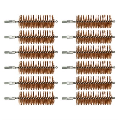 CHAMBER BRUSH, BRONZE, 12 GAUGE, 8-32 THREAD, 12 PACK