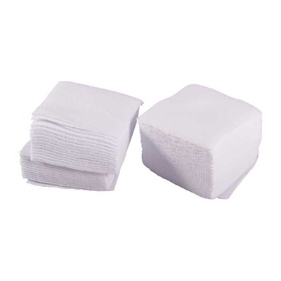 SQUARE COTTON FLANNEL PATCHES, 2.5'', .35 CAL/20 GA, 100 PACK