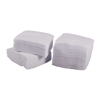 SQUARE COTTON FLANNEL PATCHES, 3'', 16/12 GA, 100 PACK