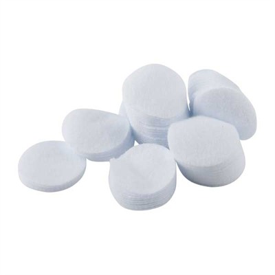 ROUND COTTON FLANNEL PATCHES, 1.25'', .22/.270 CAL, 100 PACK