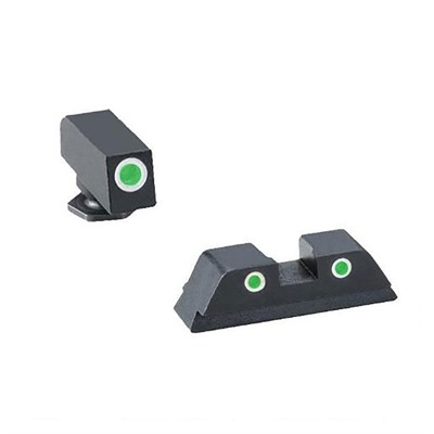 GREEN/GREEN SIGHT SET FOR GLOCK SMALL FRAME