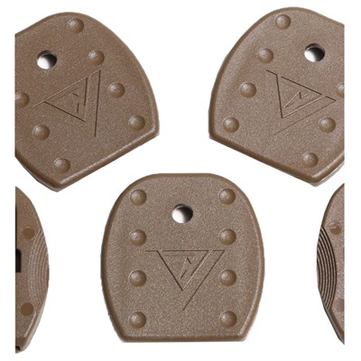 TACTICAL MAGAZINE FLOOR PLATES FOR GLOCK~ BROWN