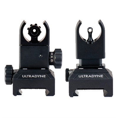 C4 FOLDING FRONT AND REAR SIGHT COMBO UDBLACK