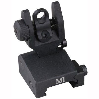 AR-15 FLIP-UP ADJUSTABLE MCTAR-SPLP REAR SIGHT BLACK