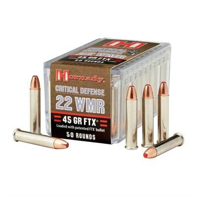 CRITICAL DEFENSE 22 WMR 45GR FTX POLYMER TIP 50/BOX