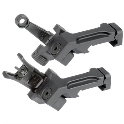 AR-15 COMBAT RIFLE OFFSET SIGHT SET BLACK