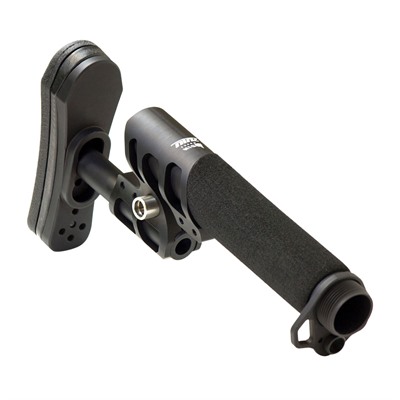 ZULU ADJUSTABLE STOCK W/PADDED PISTOL BUFFER TUBE-BLACK