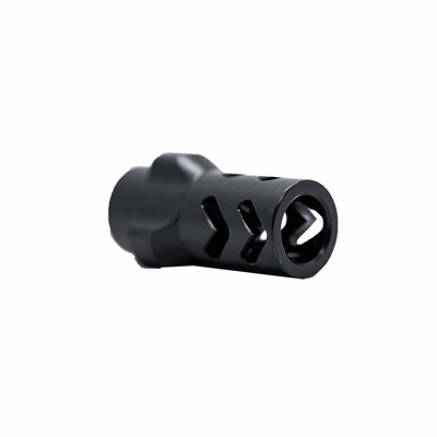 9MM 3-LUG ADAPTER DUAL CHEVRON MUZZLE BRAKE 1/2-28