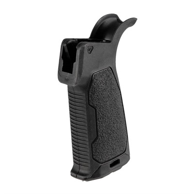 AR-15 RUBBER OVERMOLD PISTOL GRIP 15-DEGREE BLACK