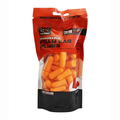 FOAM EAR PLUGS ORANGE 25-PK