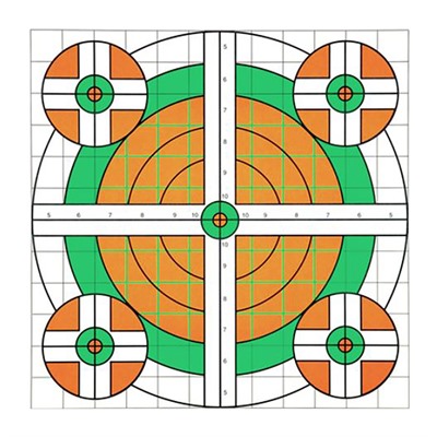 ORANGE & GREEN BULL TARGETS 12/PACK
