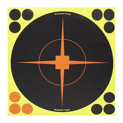 SHOOT-N-C 8'' BULLSEYE TARGET WITH RESEALABLE PACK 12PK