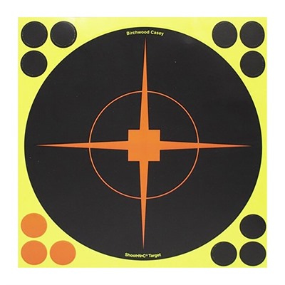 SHOOT-N-C 12'' BULLSEYE TARGET WITH RESEALABLE PACK 12PK