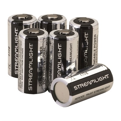 LITHIUM CR123A BATTERIES 6-PACK