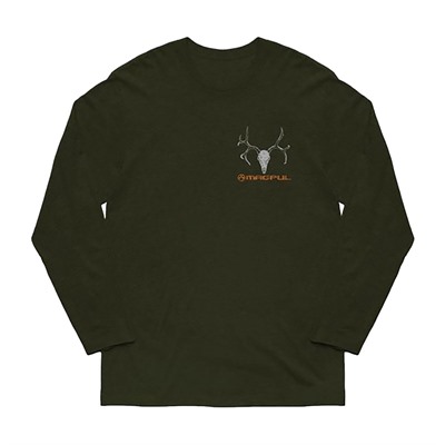 MULEY COTTON LONG SLEEVE T-SHIRT OLIVE DRAB SMALL