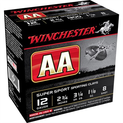AA 12 GAUGE 2-3/4'' 1-1/8 OZ #8 SHOT 25/BOX