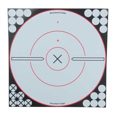 SHOOT-N-C 12'' BULLS-EYE TARGET (5 PACK)