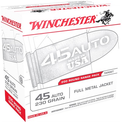 USA WHITE BOX 45 ACP 230GR FMJ 200/BOX