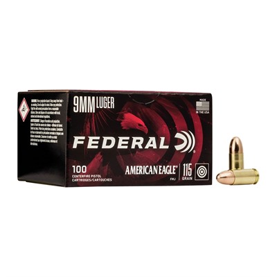 9MM LUGER 115GR FULL METAL JACKET 100/BOX