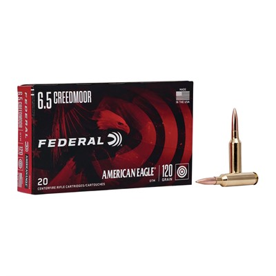 AMERICAN EAGLE 6.5MM CREEDMOOR 120GR OPEN TIP MATCH 20/BOX