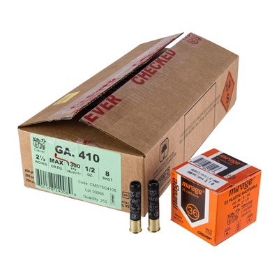 MIRAGE SUPER TARGET T1 410 BORE 2-1/2'' 1/2OZ #8 SHOT 250/CS