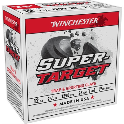 SUPER TARGET 12 GAUGE 2-3/4'' 1OZ #7.5 SHOT 1290 FPS 25/BOX