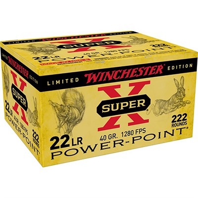 SUPER-X 22 LONG RIFLE 40GR POWER-POINT CP 222/BOX