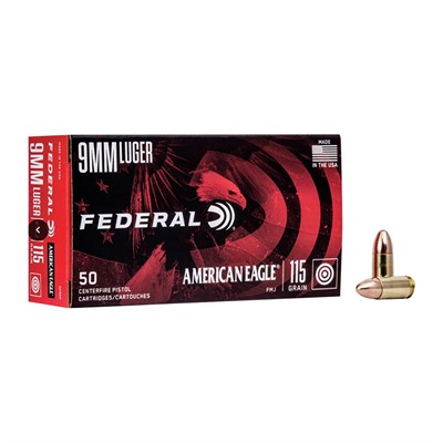 9MM LUGER 115GR FULL METAL JACKET 50/BOX