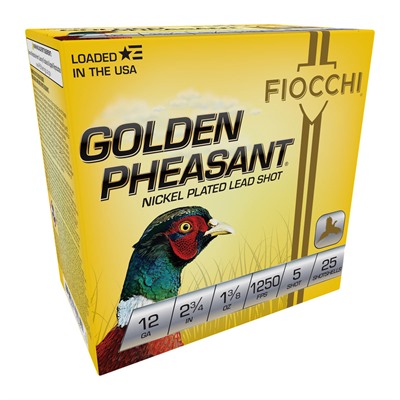 GOLDEN PHEASANT 12 GAUGE 2-3/4'' 1-3/8OZ #5 SHOT 25/BOX