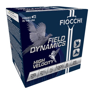 UPLAND GAME 28 GAUGE 2-3/4'' 3/4OZ #6 SHOT 25/BOX