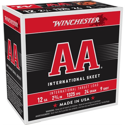 AA INTERNATIONAL 12 GAUGE 2-3/4'' 7/8 OZ #9 SHOT 25/BOX